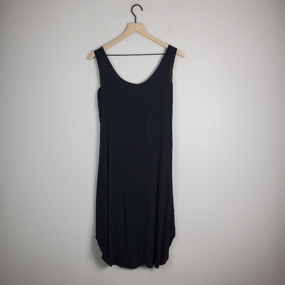 Copper Key Black Rayon Tunic Dress Top Small - Picture 5 of 5